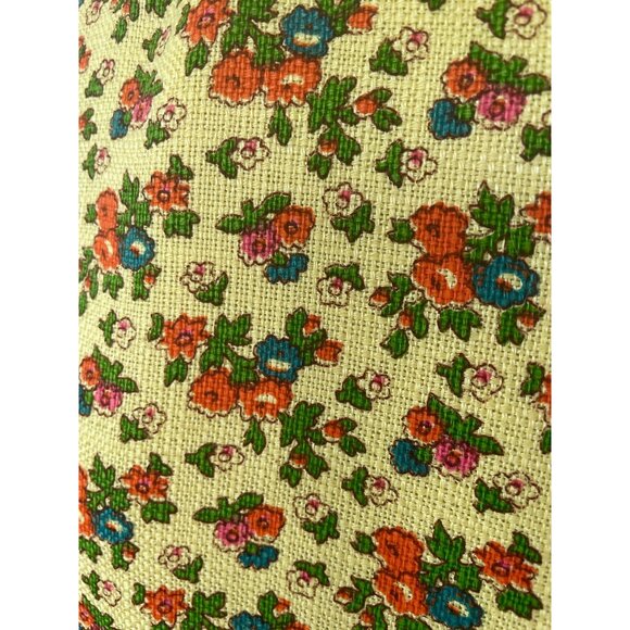 Vintage 1960s Yellow Floral Womens Blazer Skirt Set Ainr Jr Small - Picture 14 of 16